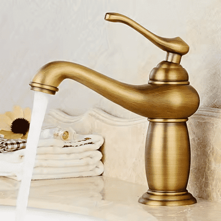 mitigeur lavabo bronze