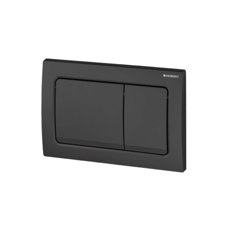 Plaque de commande carre Geberit Alpha25 noire