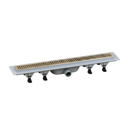 Siphon de Douche 60 cm doré