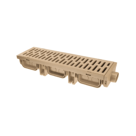 Caniveau Garage Grille plastique beige 50/13
