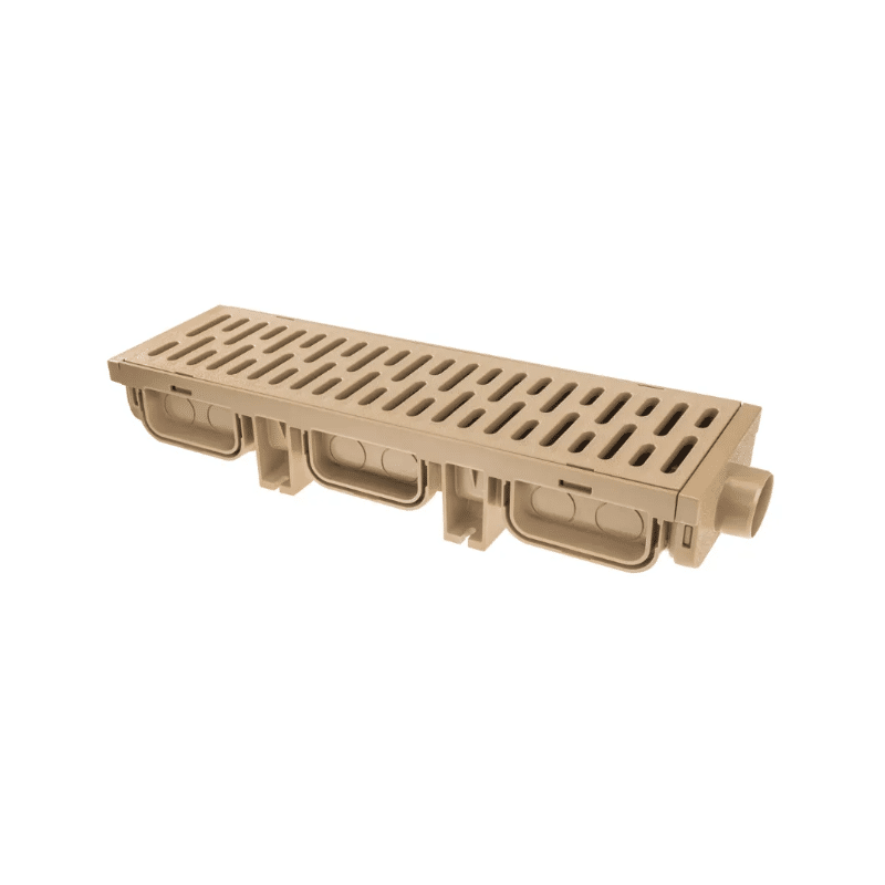 Caniveau Garage Grille plastique beige 50/13